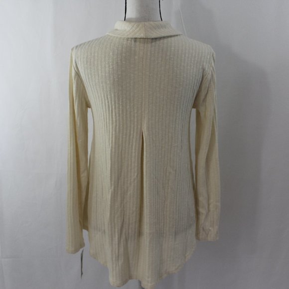 Style & Co Warm Ivory Cowl Neck Top NWT - Picture 4 of 5